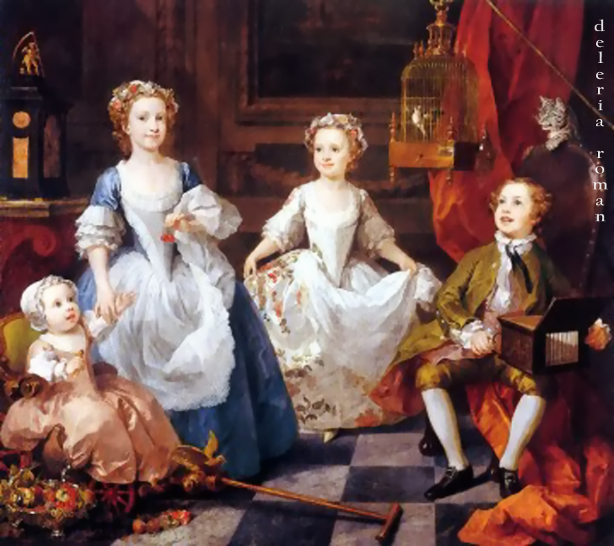 tableau des enfanst et la serinette